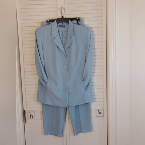 Karen Scott Light Blue Women's Pantsuit - Picture 2 of 16